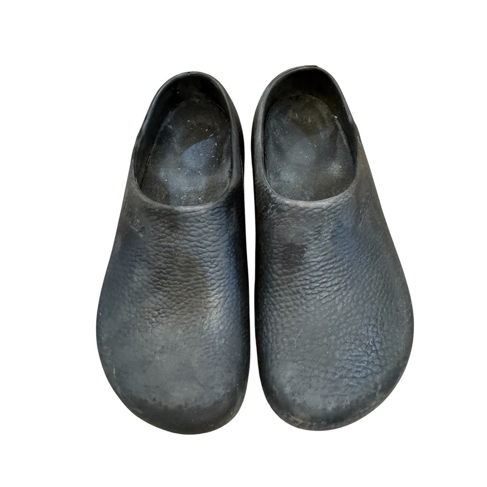 Birkenstock Black Rubber Waterproof Men's Clog Mules Shoes 40 MENs 7 womens 9